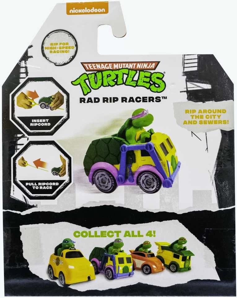 TMNT mašinėlė su figūrėle Rad Rip Racers, asort., 71046