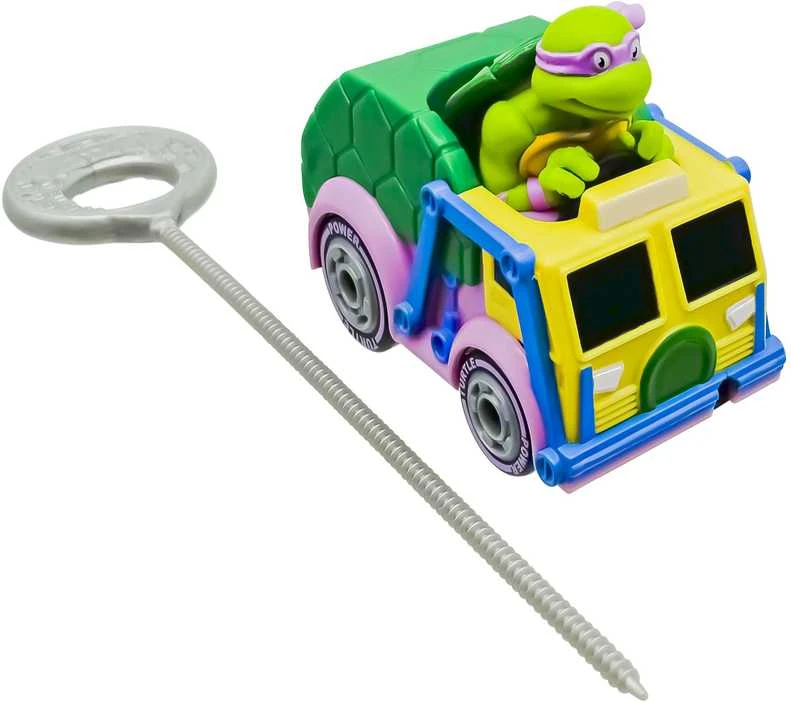 TMNT mašinėlė su figūrėle Rad Rip Racers, asort., 71046