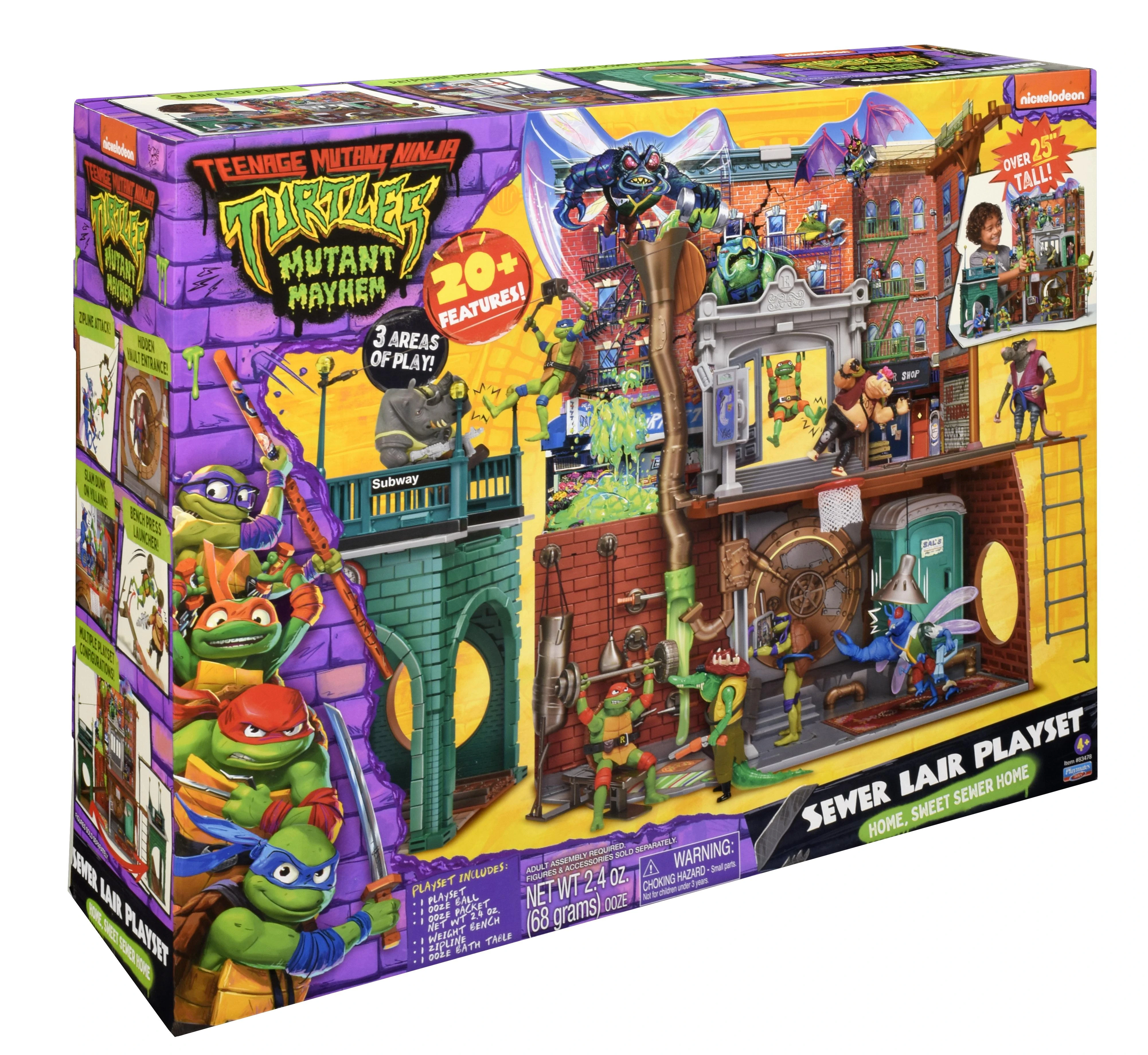 Mutant TMNT žaidimų komplektas Sewer Lair, 83478
