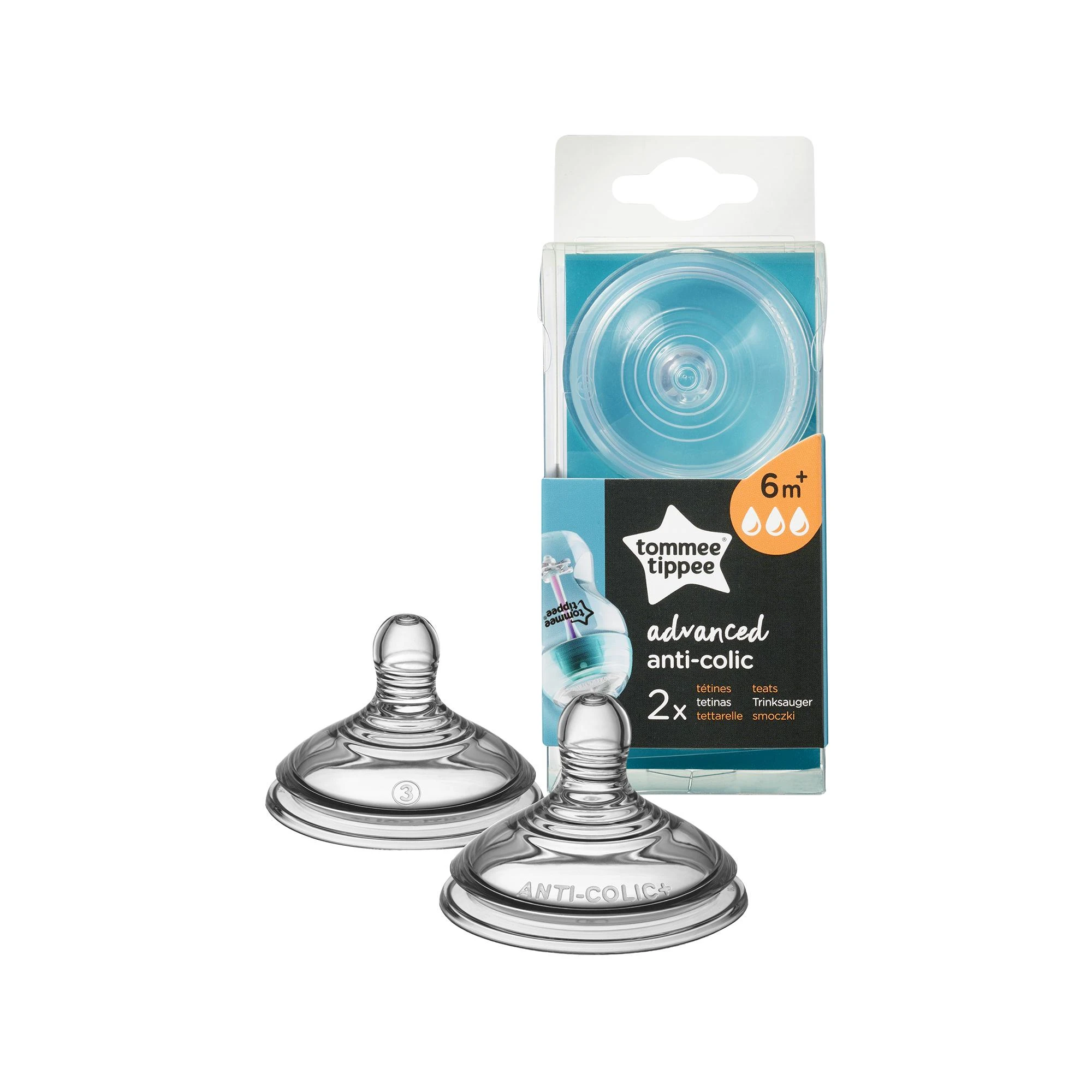 TOMMEE TIPPEE antikolinis žindukas, greitas, 2 vnt., 42122453