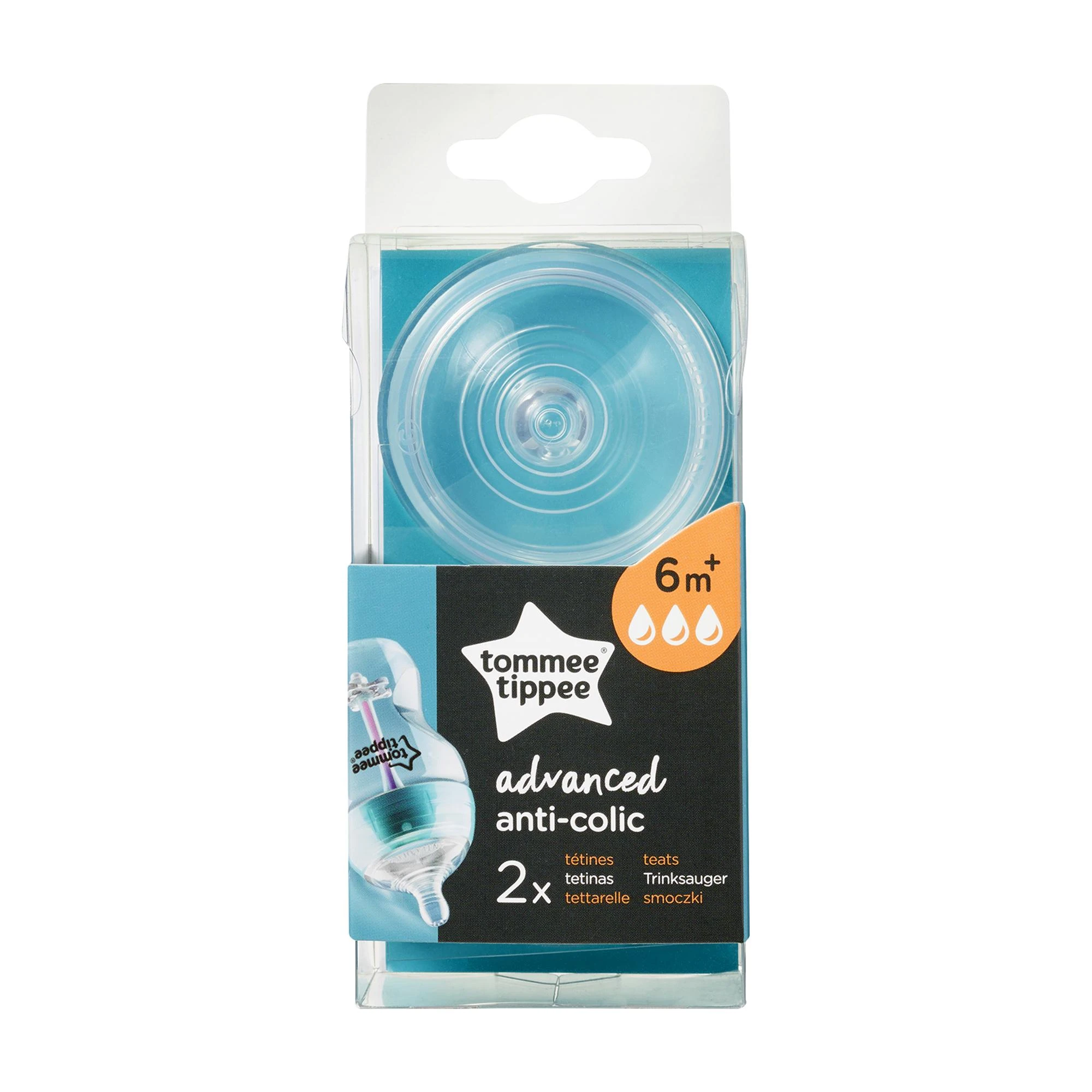 TOMMEE TIPPEE antikolinis žindukas, greitas, 2 vnt., 42122453