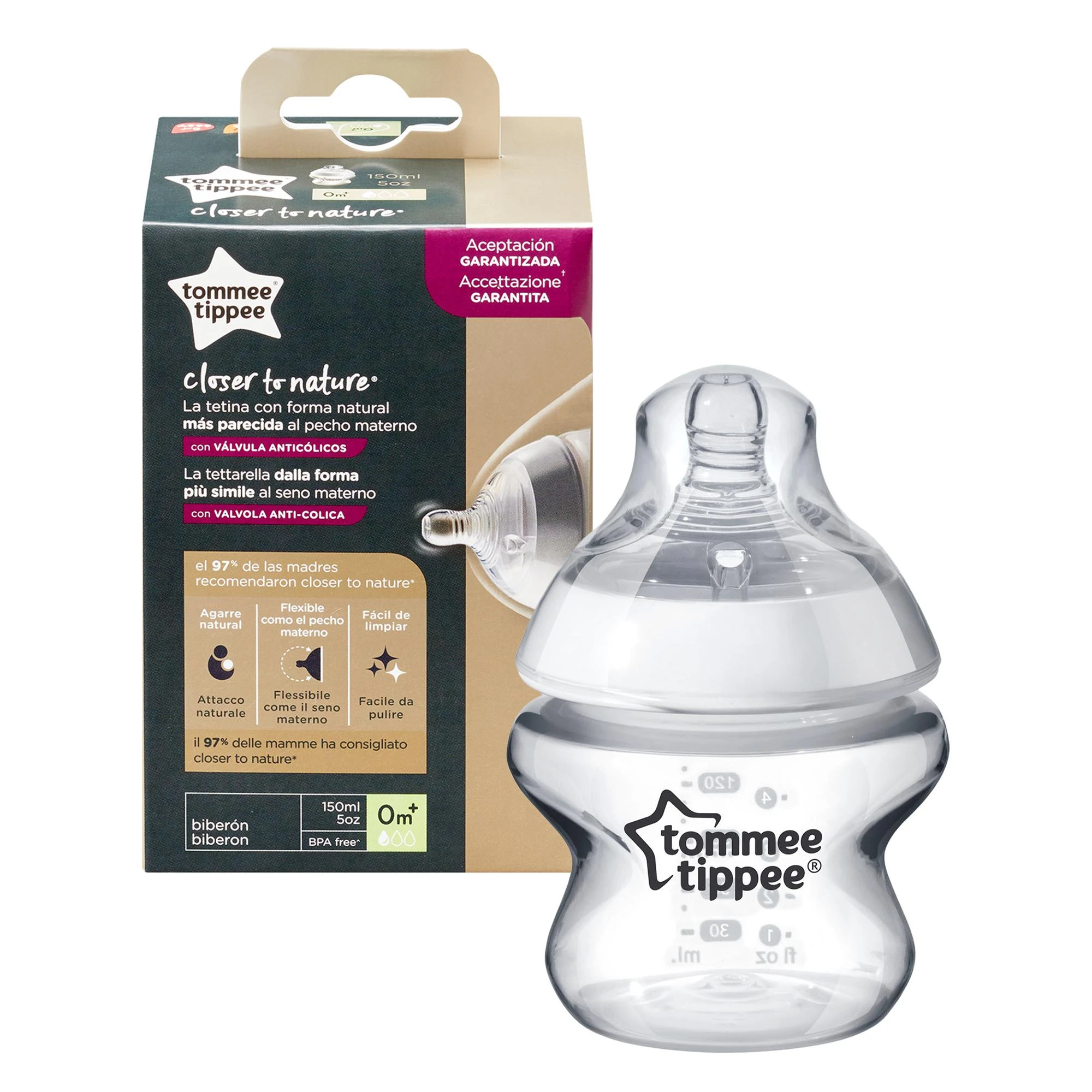 Tommee Tippee buteliukas 150ml su pakuote