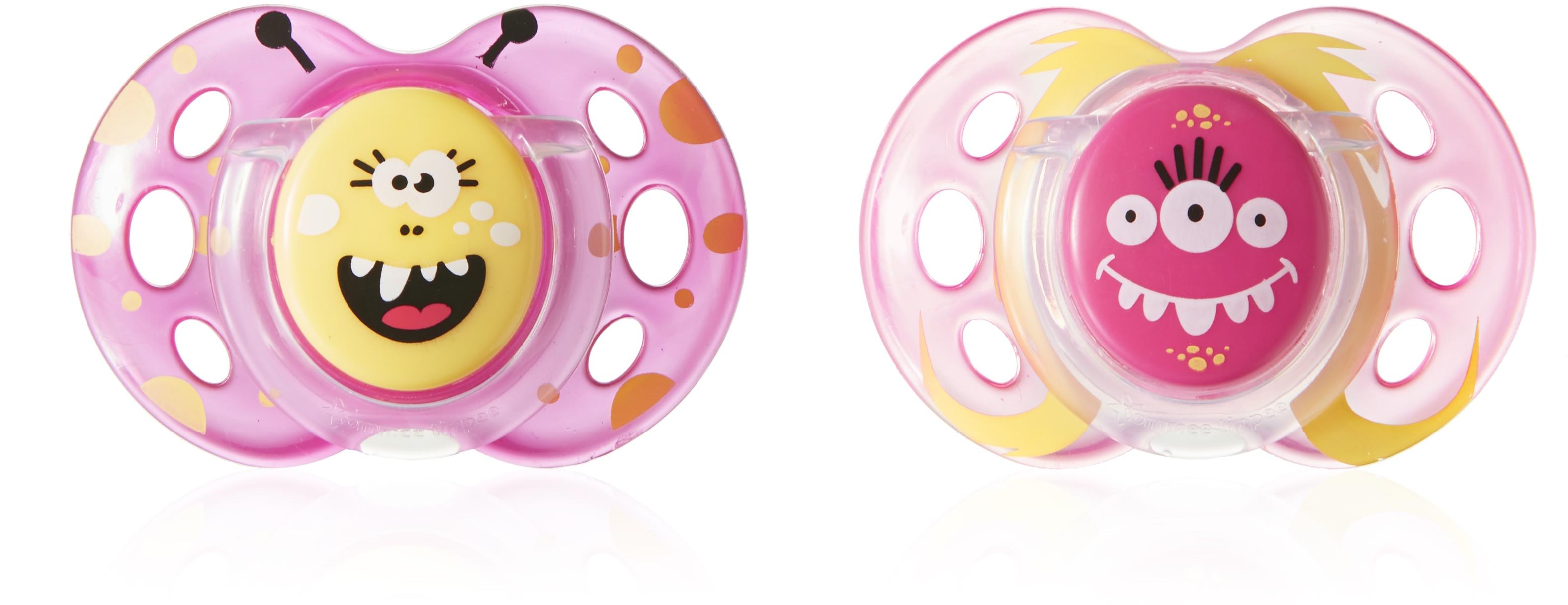 TOMMEE TIPPEE silikoninis čiulptukas FUN STYLE, 18-36 mėn., 2 vnt., 43340403