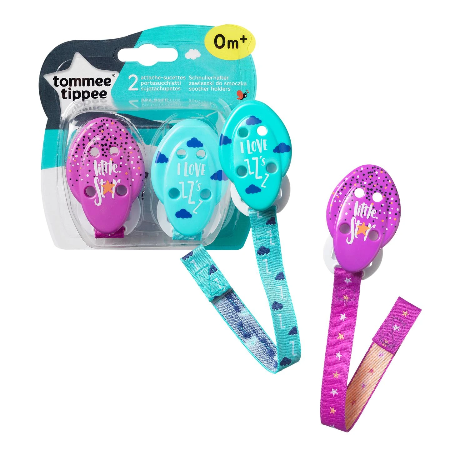 TOMMEE TIPPEE čiulptuko laikikliai, 2 vnt., 43336394
