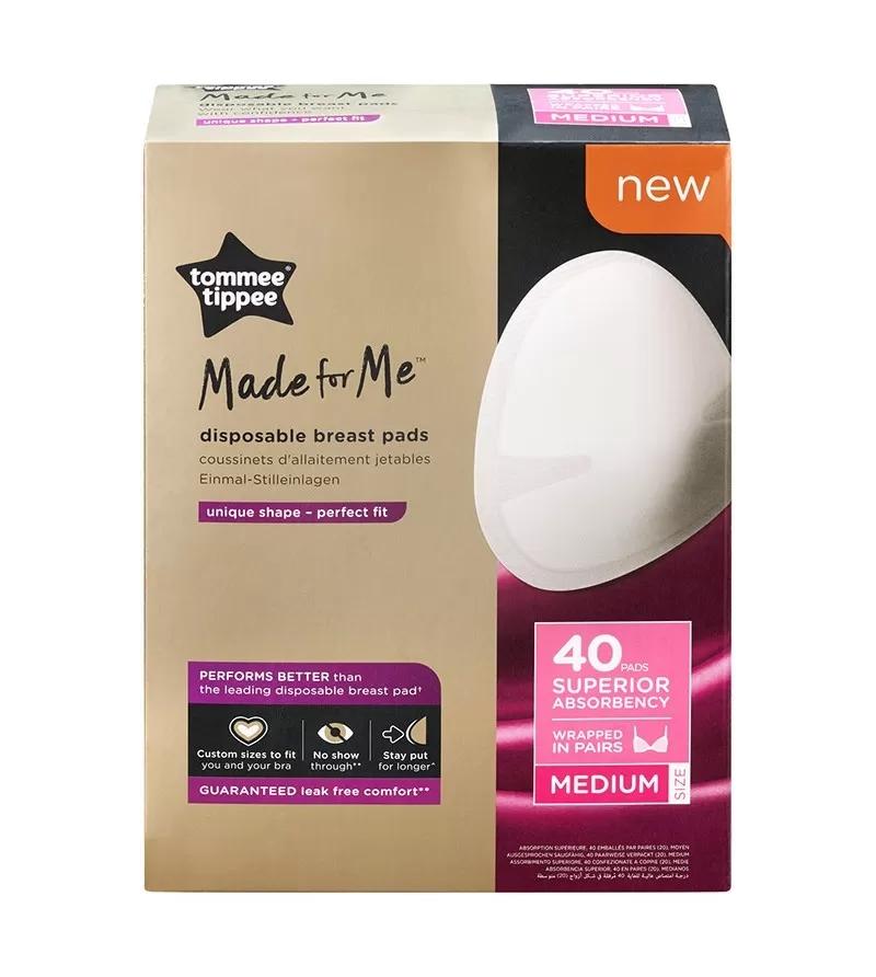 TOMMEE TIPPEE įklotai į liemenėlę, M, balta, 40 vnt, 423634