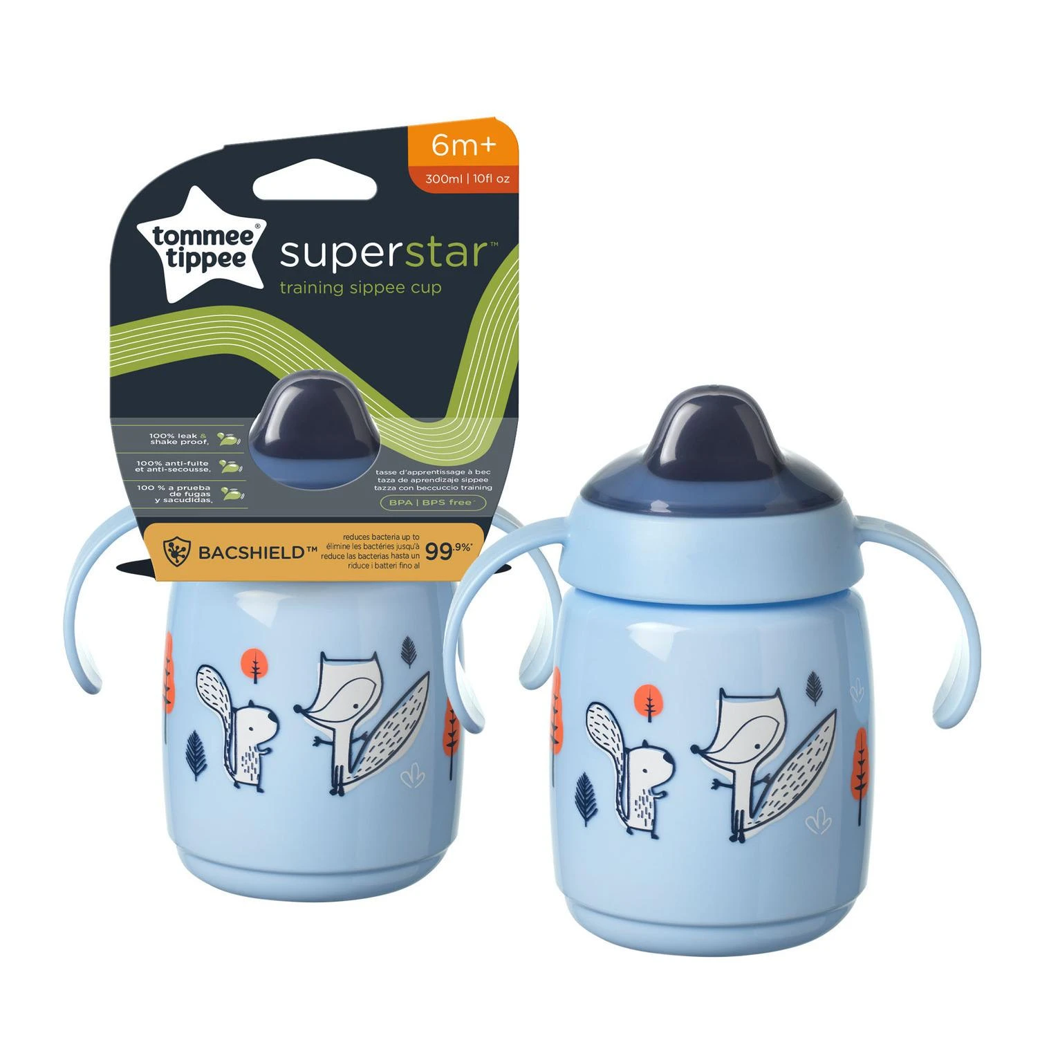 TOMMEE TIPPEE mokomasis puodelis TT 1X SIPPEE, 6mėn+, 240 ml, mėlynas, 448009