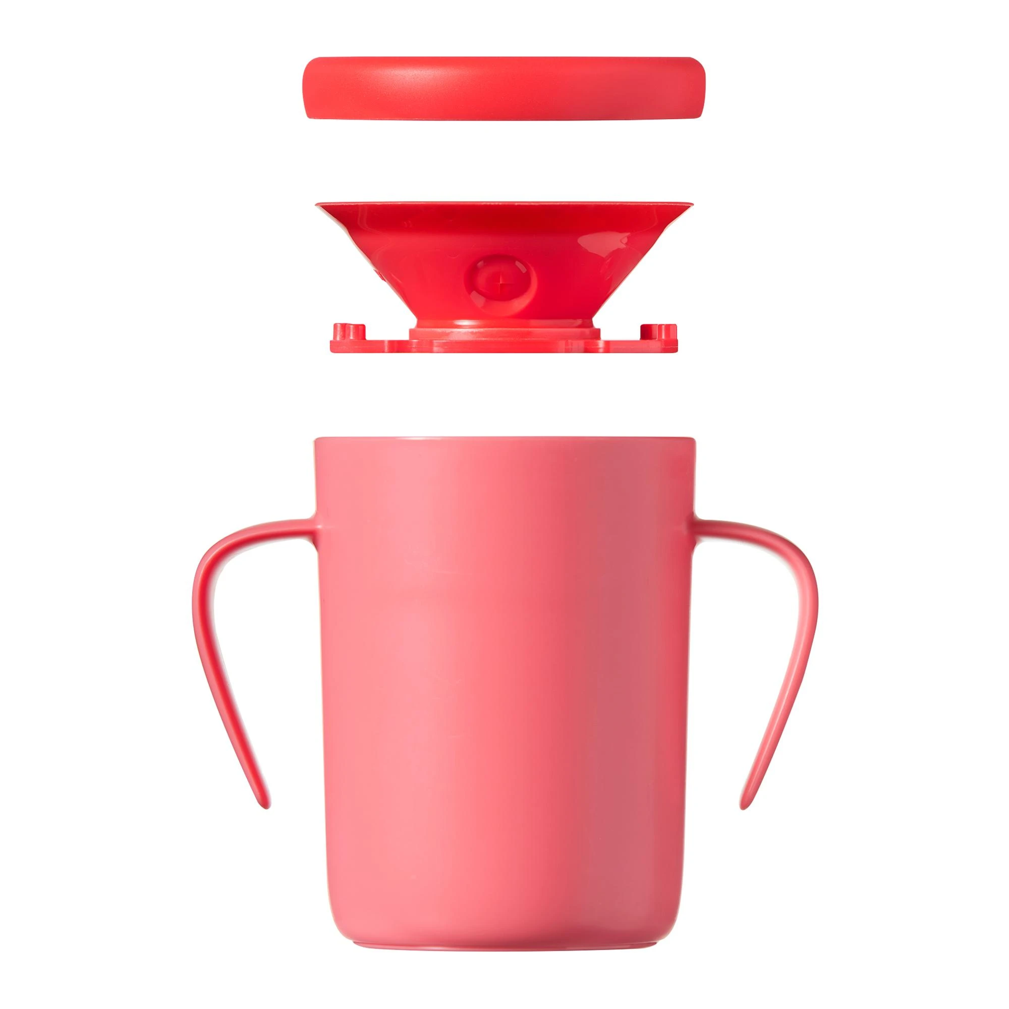 TOMMEE TIPPEE mokomasis puodelis su rankenėlėm EASI-FLOW 360, 6m+, red, 44720512