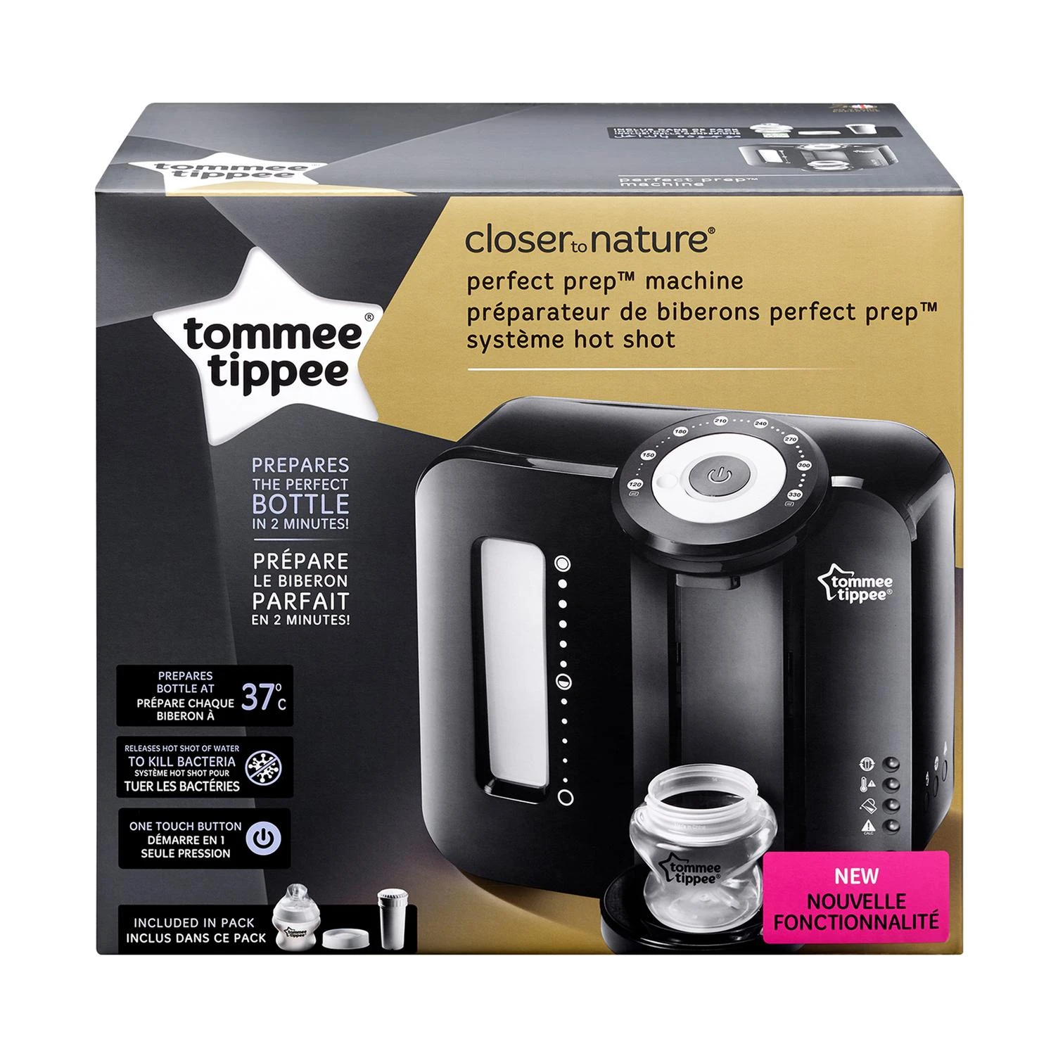 Tommee Tippee Perfect Prep Pieno mišinukų paruošimo aparatas, Juodos spalvos, 42372610