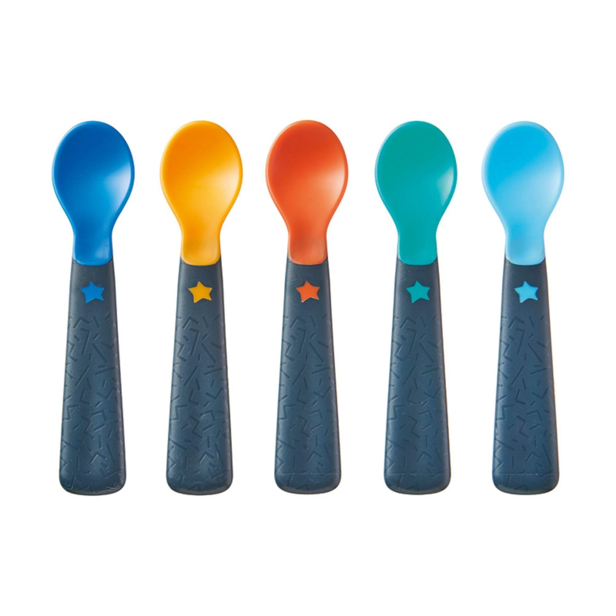 TOMMEE TIPPEE pirmasis maitinimosi šaukštas, mixcolor, 4 mėn+, 5 vnt., 44718920