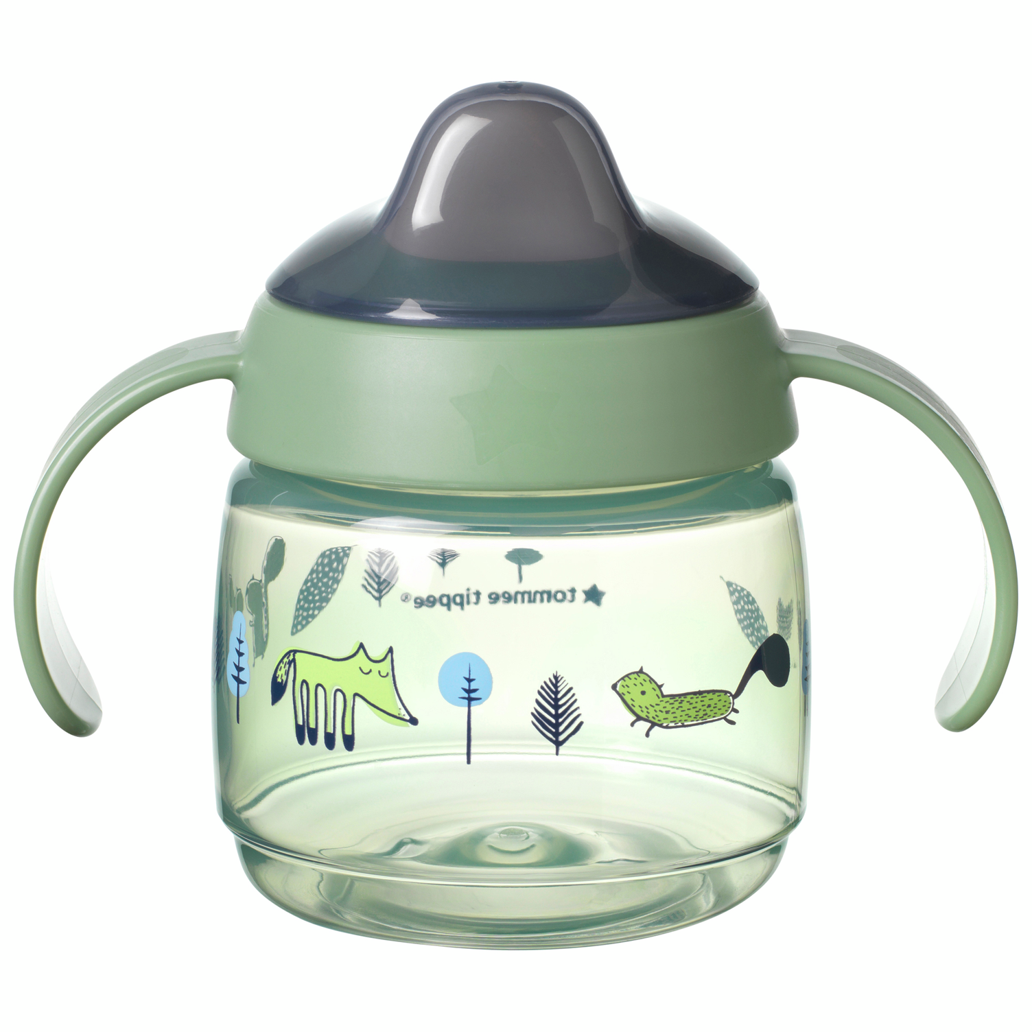 Gertuvė TOMMEE TIPPEE puodelis WEANING SIPPEE, 4 m+, 190ml, žalias, 44780301