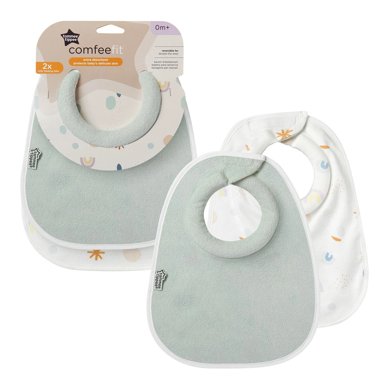 TOMMEE TIPPEE seilinukai COMFEEFIT, 0 m+, 2 vnt., multicolour, 46353060