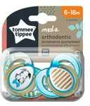 TOMMEE TIPPEE silikoniniai ortodontiniai čiulptukai MODA, 6-18 m., 2 vnt., 43338594