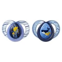 Tommee Tippee Silikoniniai čiulptukai Night Time 18-36 m 2 vnt. (43340094)