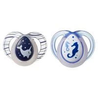 Tommee Tippee Silikoniniai čiulptukai Night Time 18-36 m 2 vnt. (43340094)