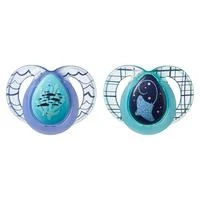 Tommee Tippee Silikoniniai čiulptukai Night Time 18-36 m 2 vnt. (43340094)