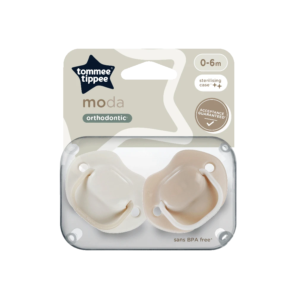 TOMMEE TIPPEE silikoninis čiulptukas MODA 0-6 mėn., 2 vnt., 43338499