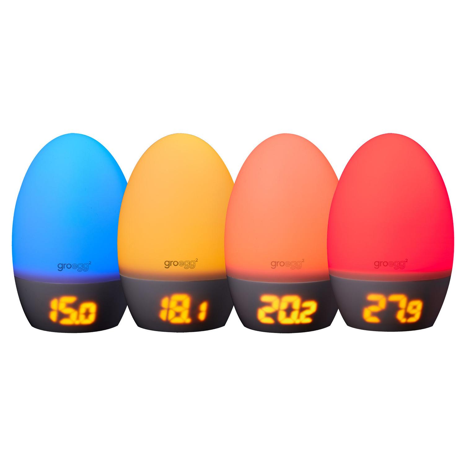 TOMMEE TIPPEE spalvą keičiantis kambario termometras ir naktinė lemputė GROEGG2, USB-Powered, 0 m+, multicolour, 491353