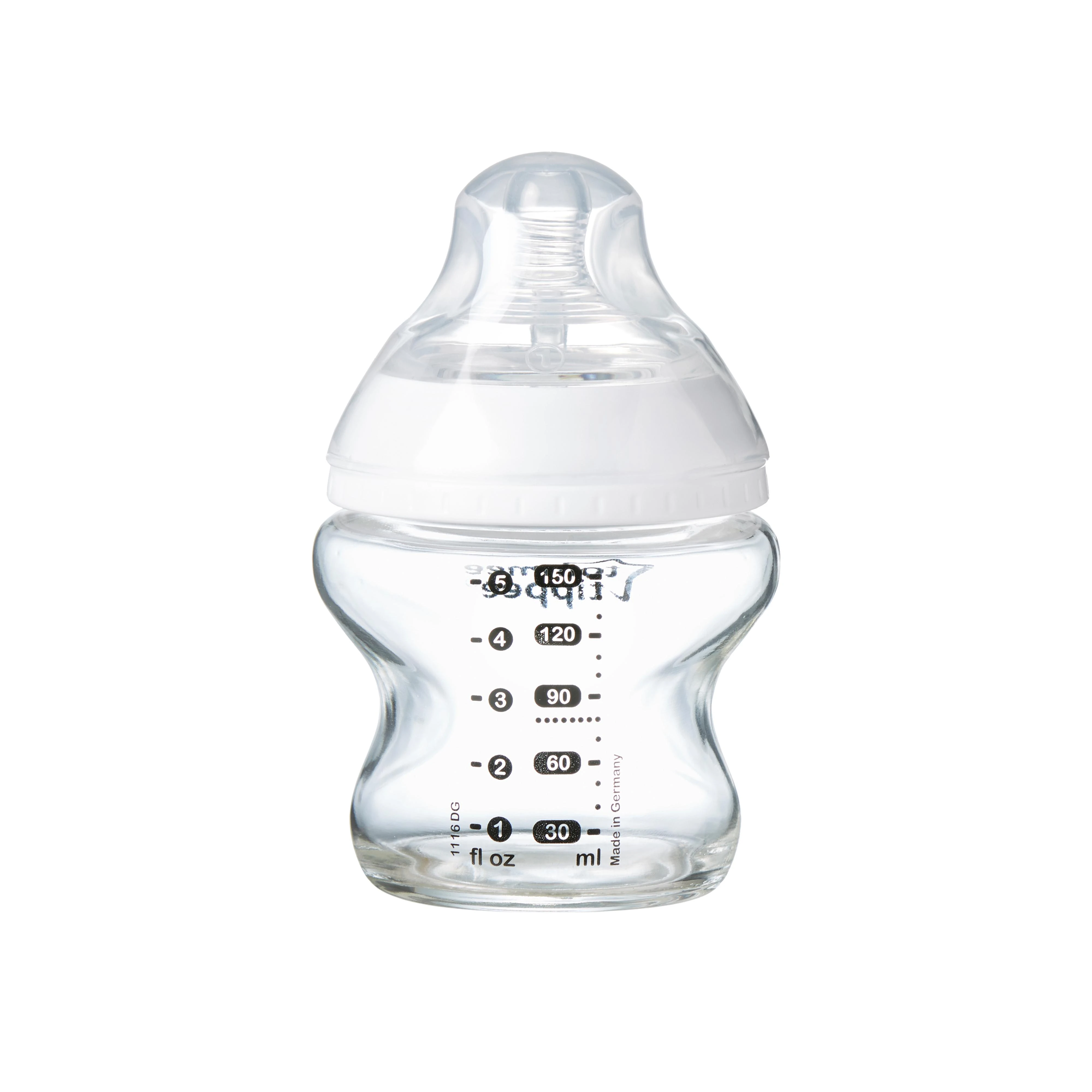 Tommee Tippee 150ml stiklinis buteliukas su matavimo skale
