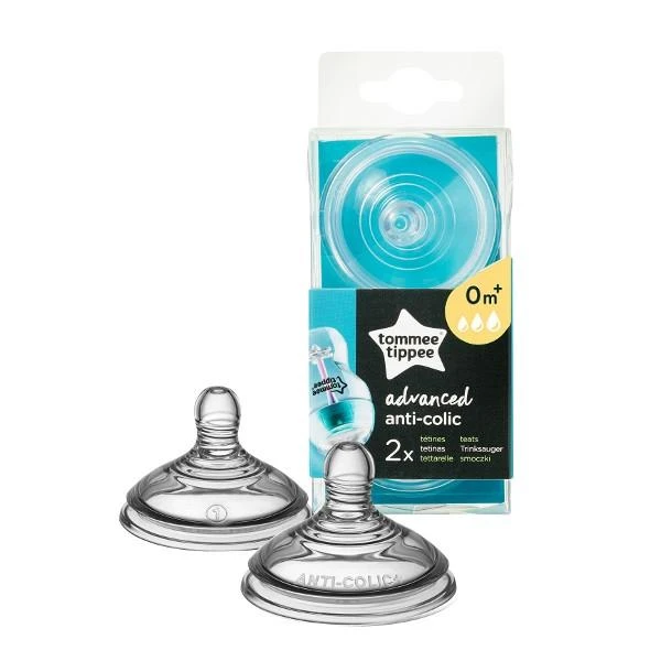 Tommee Tippee kintamos srovės žindukai pakuotėje