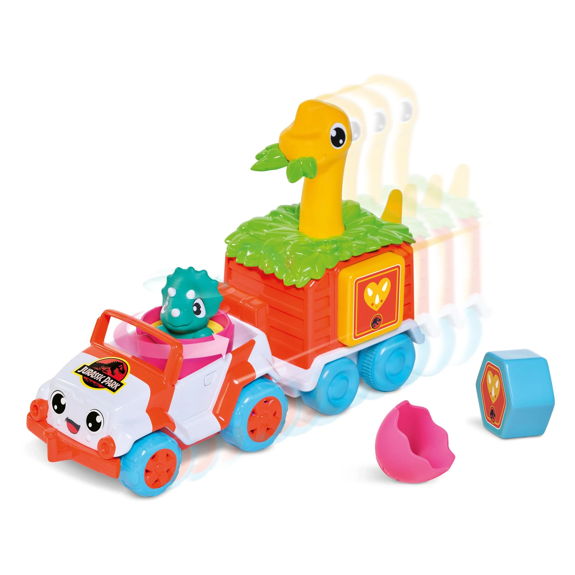 TOMY mašinėlės rinkinys su dinozauru Dino Rescue Ranger, E73253