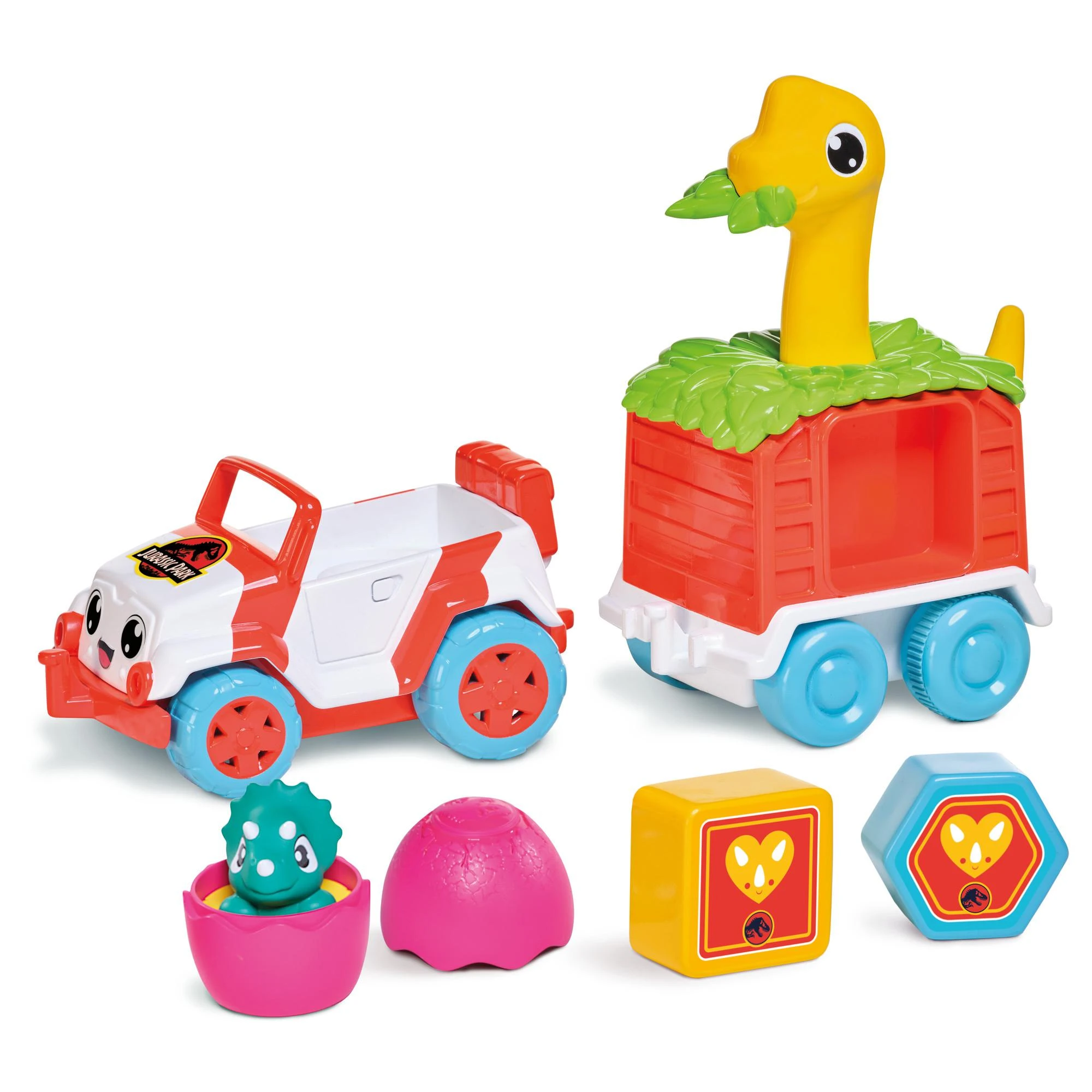 TOMY mašinėlės rinkinys su dinozauru Dino Rescue Ranger, E73253