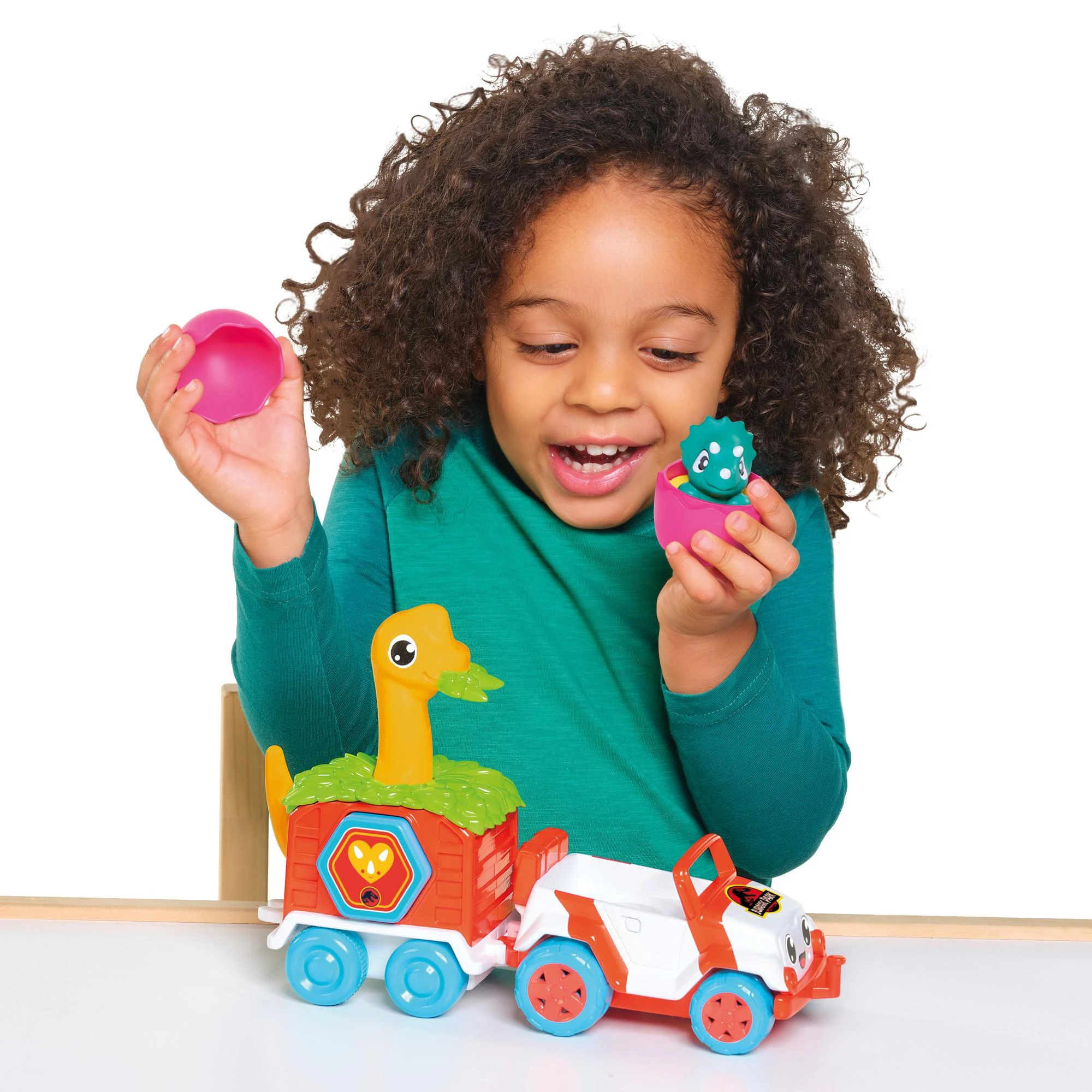 TOMY mašinėlės rinkinys su dinozauru Dino Rescue Ranger, E73253