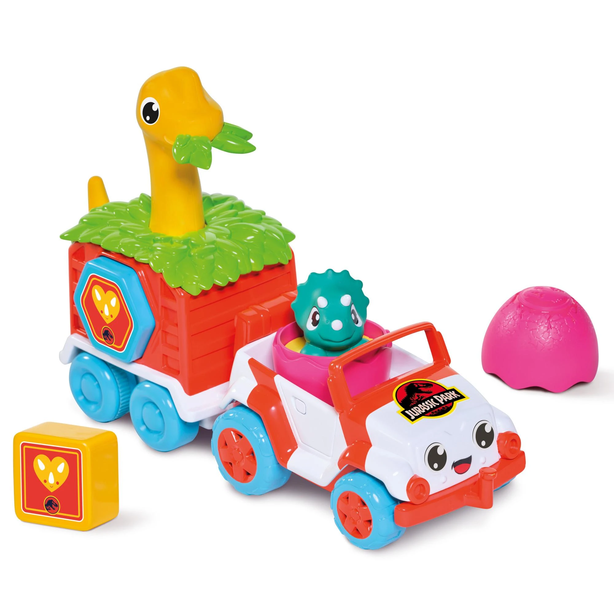 TOMY mašinėlės rinkinys su dinozauru Dino Rescue Ranger, E73253