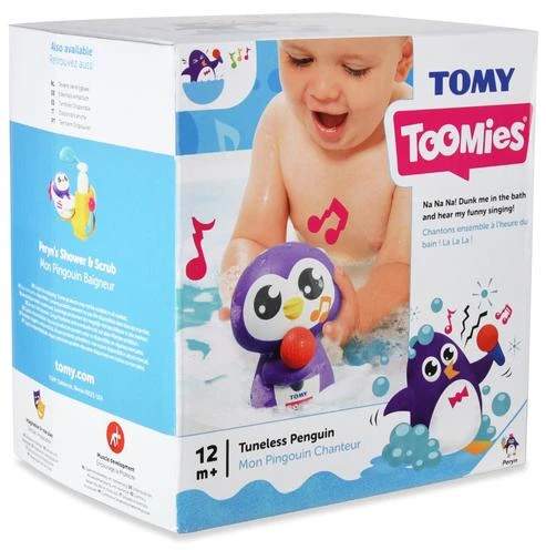 TOMY muzikinis vonios žaislas Tuneless Penguin, E72724C