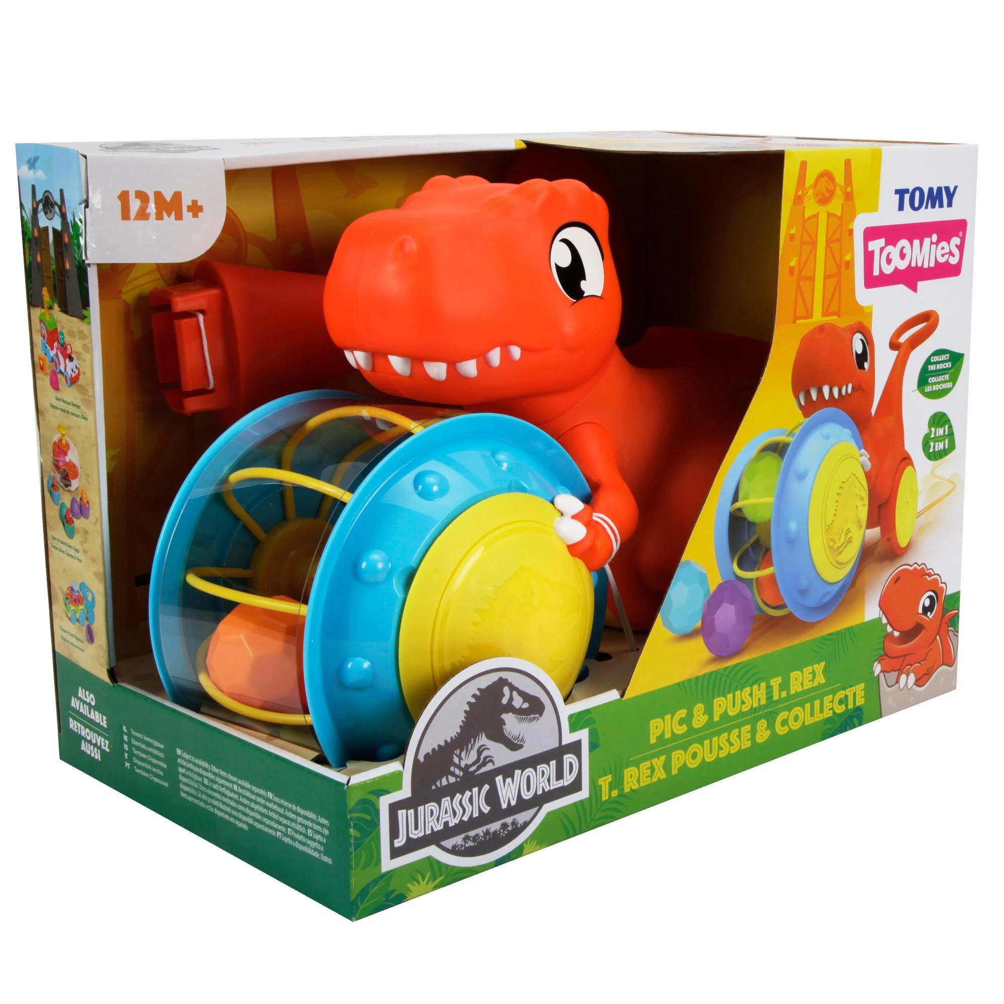 TOMY stumdukas Pic & Push T-Rex, E73254
