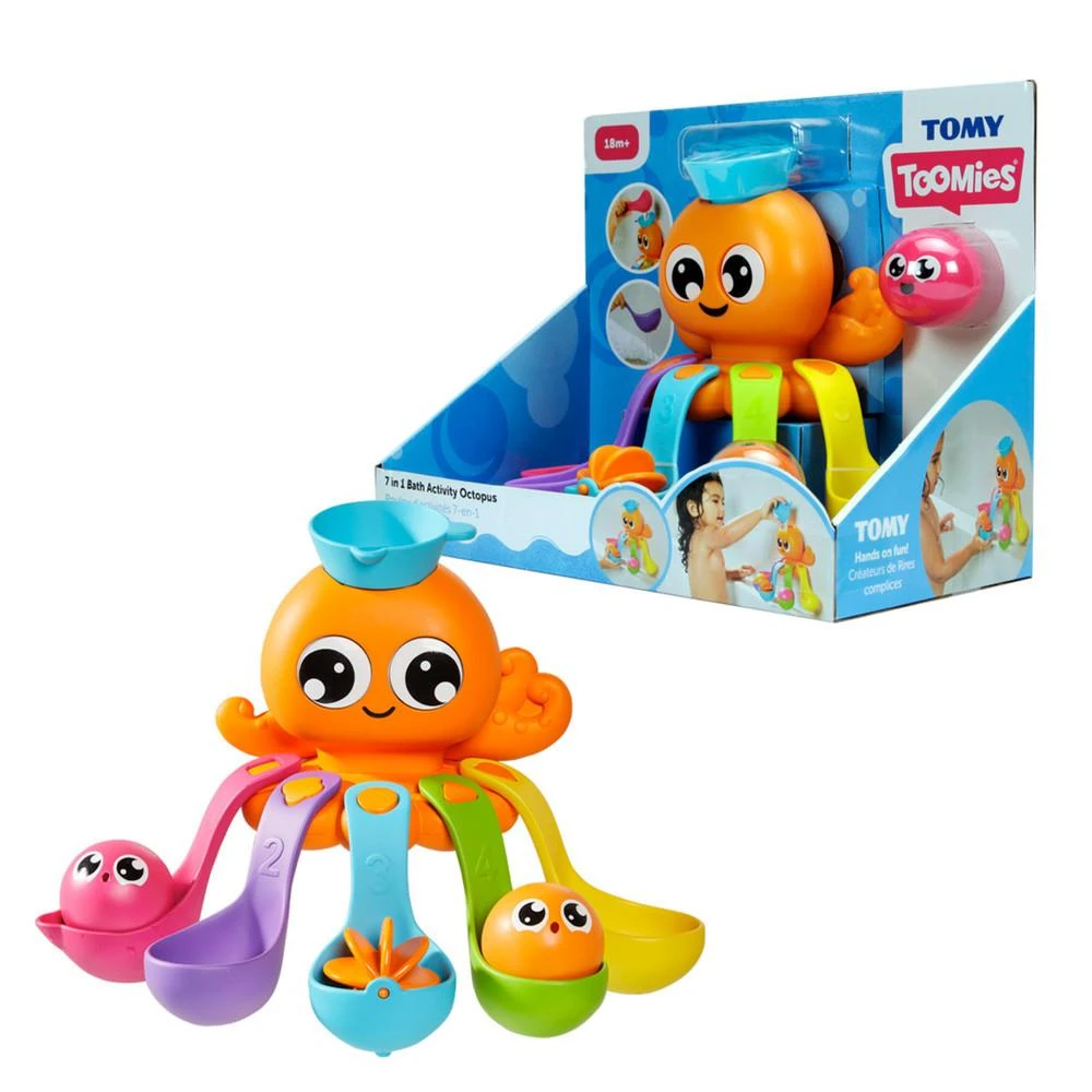 TOMY vonios žaislas 7in1 Octopus, E73104
