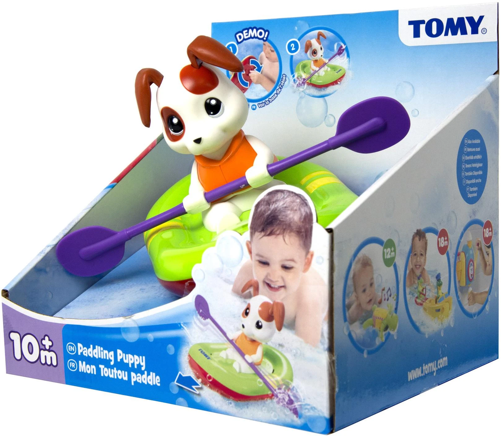 TOMY vonios žaislas Irkluotojas šuniukas, E72424