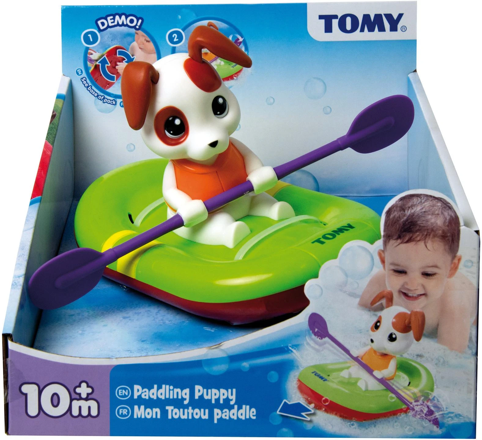 TOMY vonios žaislas Irkluotojas šuniukas, E72424