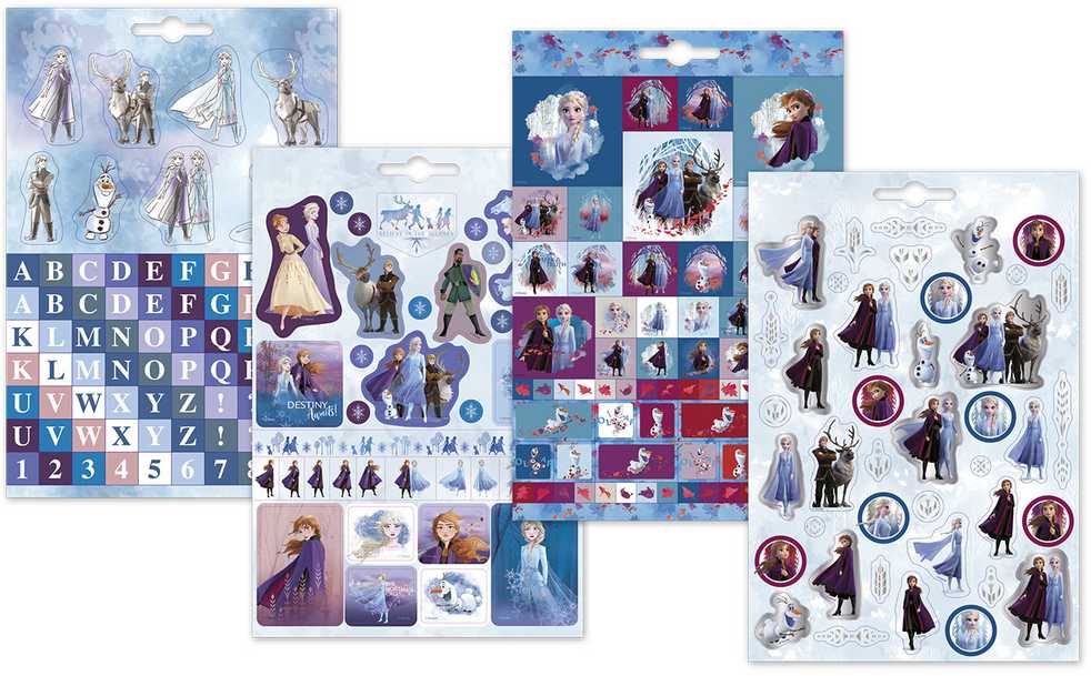 TOTUM lipdukų albumas Frozen 2, 4 lapai, 680708