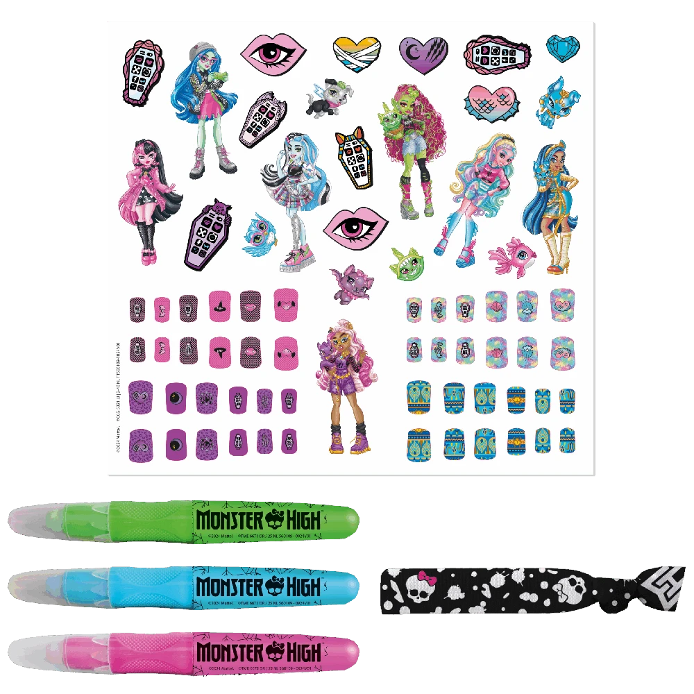 TOTUM MONSTER HIGH kūrybinis nagų, kūno, plaukų puošybos rinkinys, TT560109