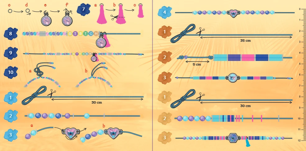 TOTUM STITCH kūrybinis puodelio dekoravimo ir apyrankių kūrimo rinkinys, TT700506