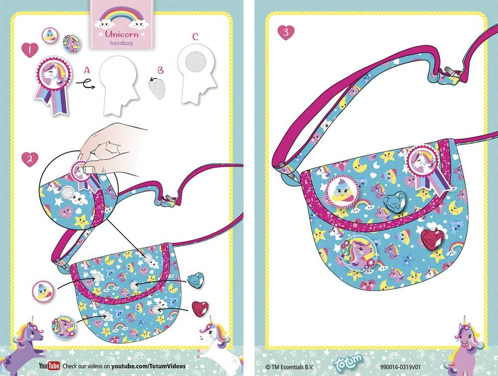 TOTUM Unicorn 2 in 1 kūrybinis rinkinys, 071360