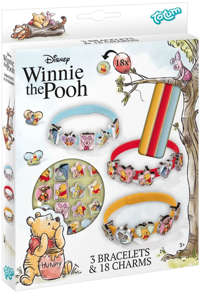 TOTUM WINNIE THE POOH kūrybinis apyrankių dekoravimo rinkinys, TT690202