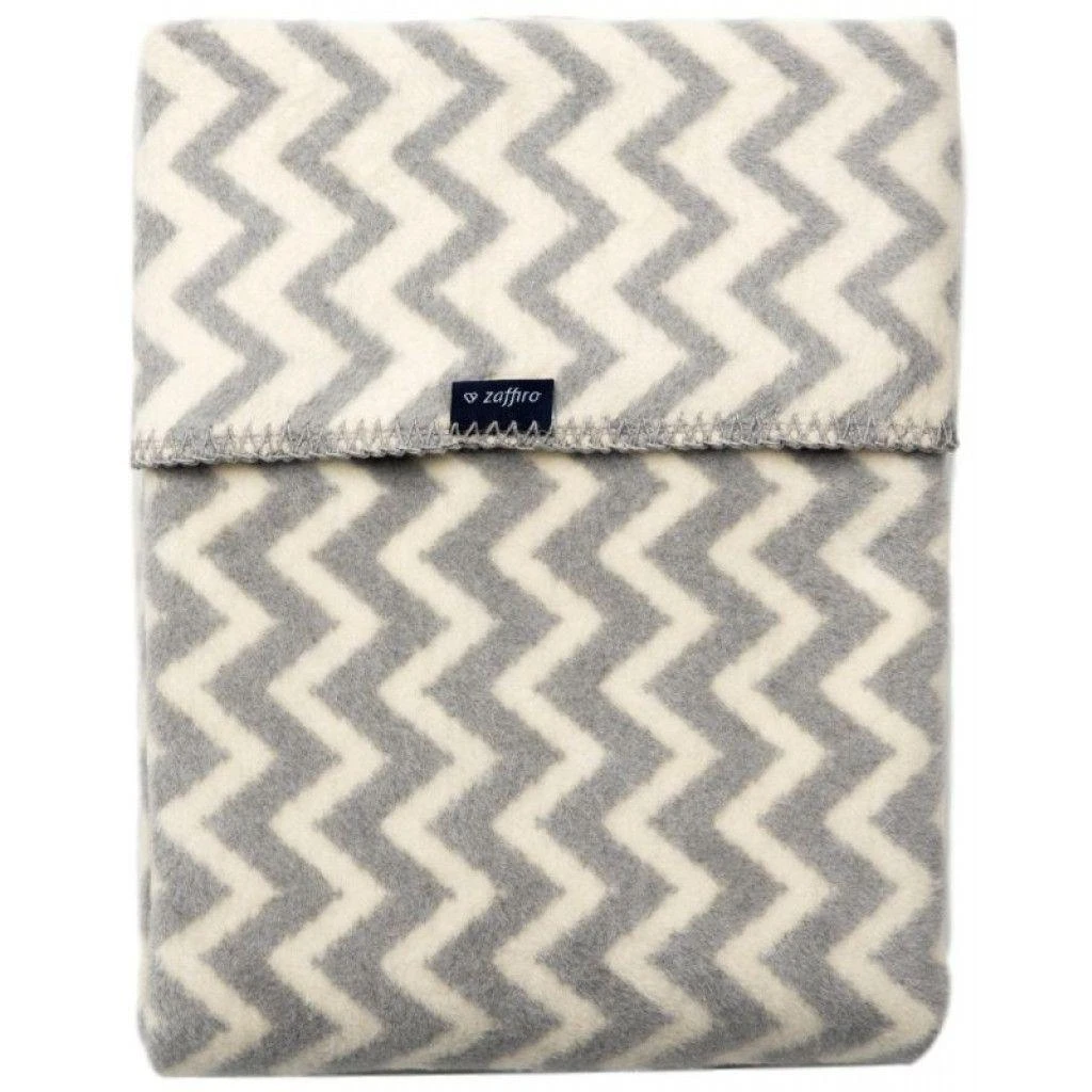 MILLI pledas Pilkas&Baltas Zigzag 75x100cm, MIL1210286
