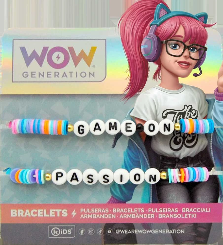 WOW GENERATION apyrankės su žinute, 2 vnt., WOW00008