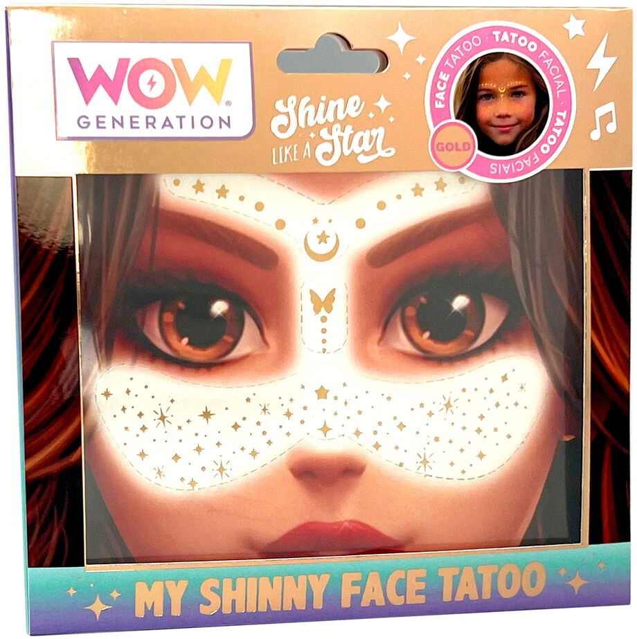 WOW GENERATION veido tatuiruotė My Shiny Face Tattoo, WOW00168