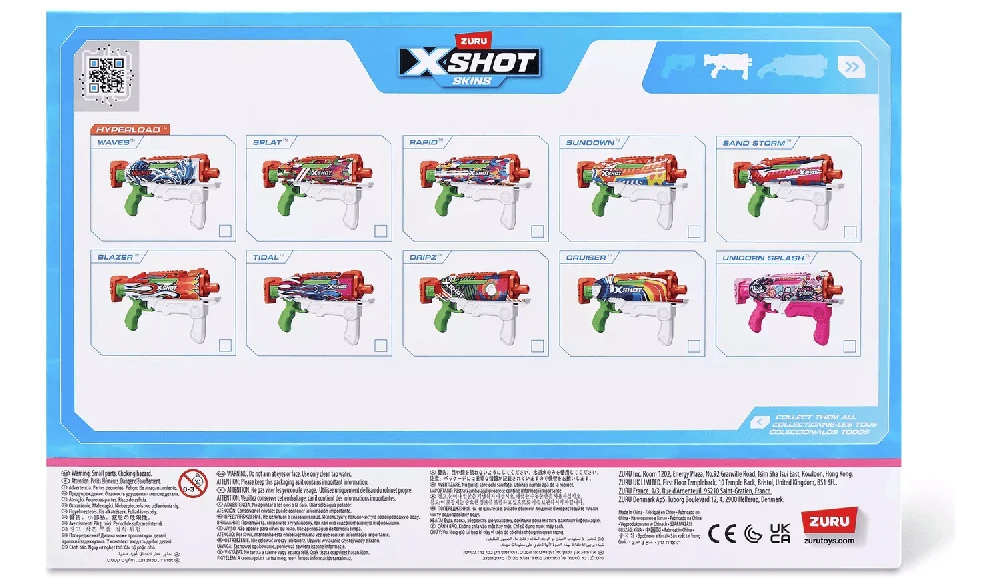 XSHOT vandens šautuvas Fast-Fill Skins Rožinė Party, 118135(11854E)