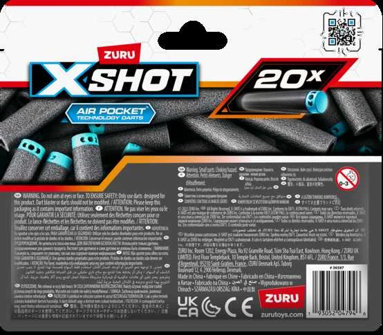 Zuru XShot X-SHOT šoviniai Excel, 20vnt., 36587