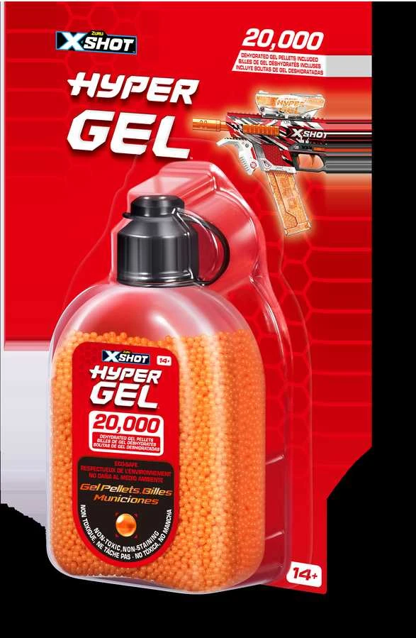 XShot X-SHOT šoviniai Hyper Gel, 20000 želinių rutuliukų, asort., 36625