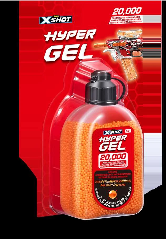 XShot X-SHOT šoviniai Hyper Gel, 20000 želinių rutuliukų, asort., 36625