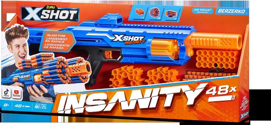 XShot X-SHOT žaislinis šautuvas Berzerko Insanity, 1 serija, 36610