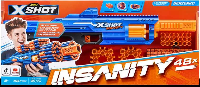XShot X-SHOT žaislinis šautuvas Berzerko Insanity, 1 serija, 36610