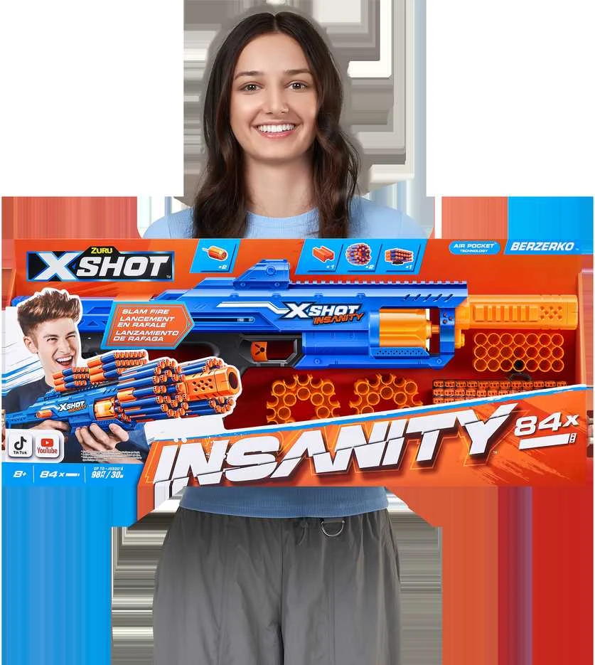XShot X-SHOT žaislinis šautuvas Berzerko Insanity, 1 serija, 36610
