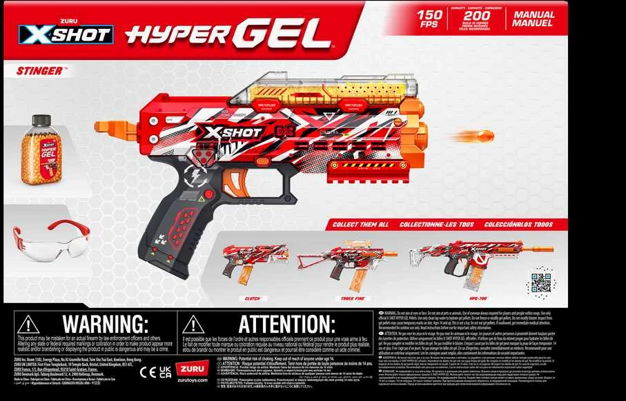 XShot X-SHOT žaislinis šautuvas Hyper Gel Stinger, 36728