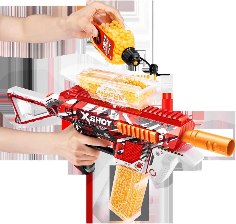 XShot X-SHOT žaislinis šautuvas Hyper Gel, 1 serija, 10000 želinių rutuliukų, asort., 36621
