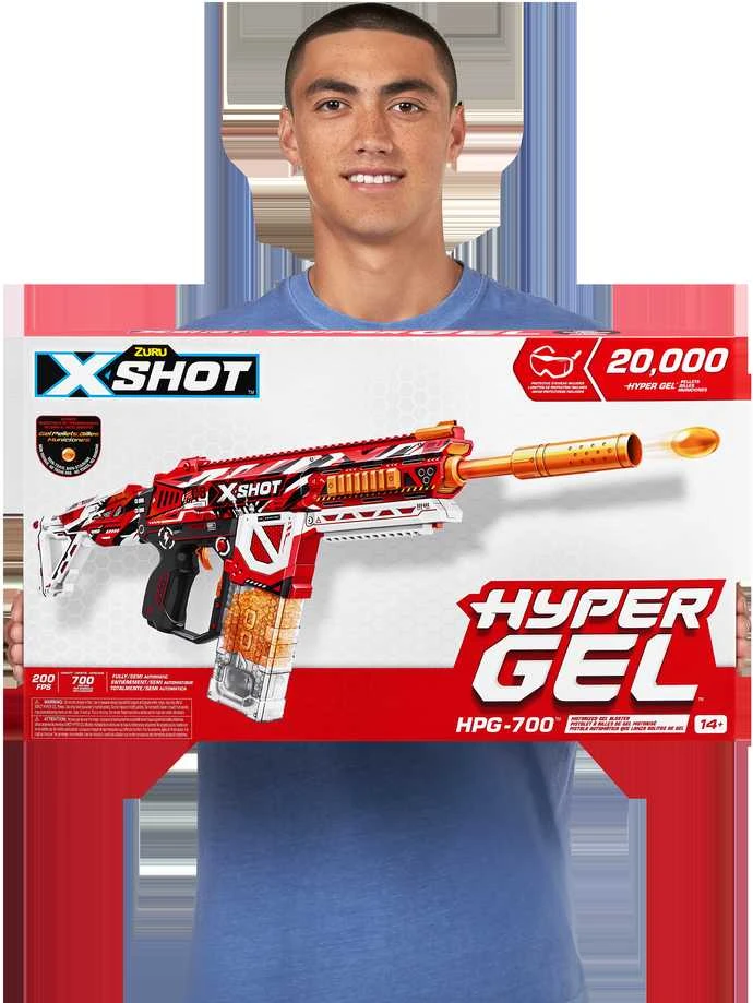 XShot X-SHOT žaislinis šautuvas Hyper Gel, 1 serija, 20000 želinių rutuliukų, asort., 36620